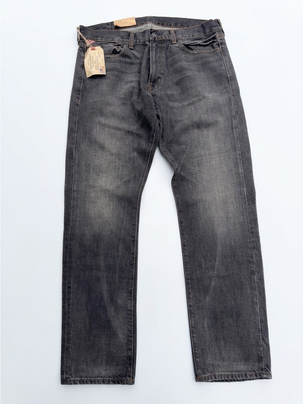 NWT Denim & Supply Ralph Lauren Slim Fit Jeans Faded Black Charcoal 36x32
